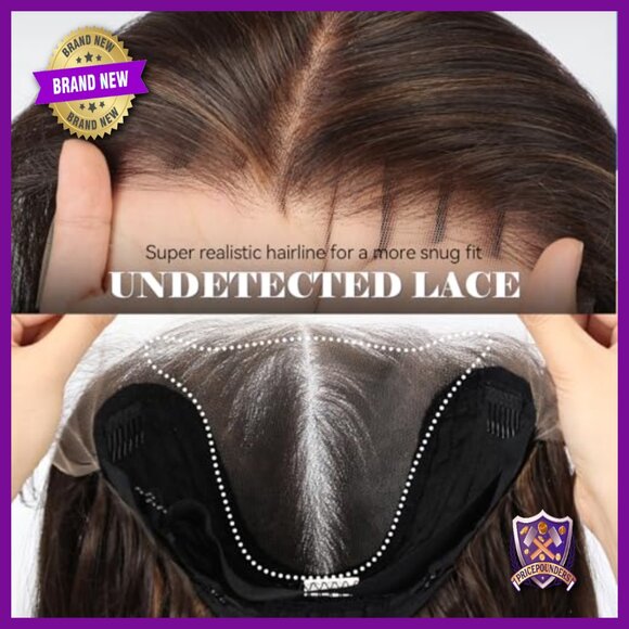 13x6 HD Lace Front Synthetic Wig 22 Inch Long Wave Layered Glueless main image 5